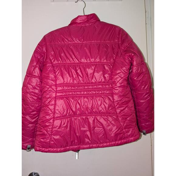 Gerry Girls Puffer Jacket Size‎ L 14/16 Pink Quilted Full Zip Warm Winter - Picture 3 of 3